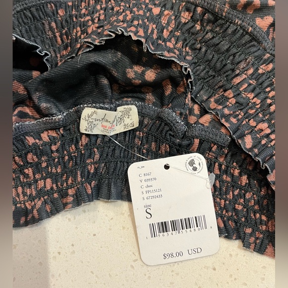🆕Free People | Intimately Free People | Animal Print Cowl Neck Bralette Sz Small - Picture 3 of 3